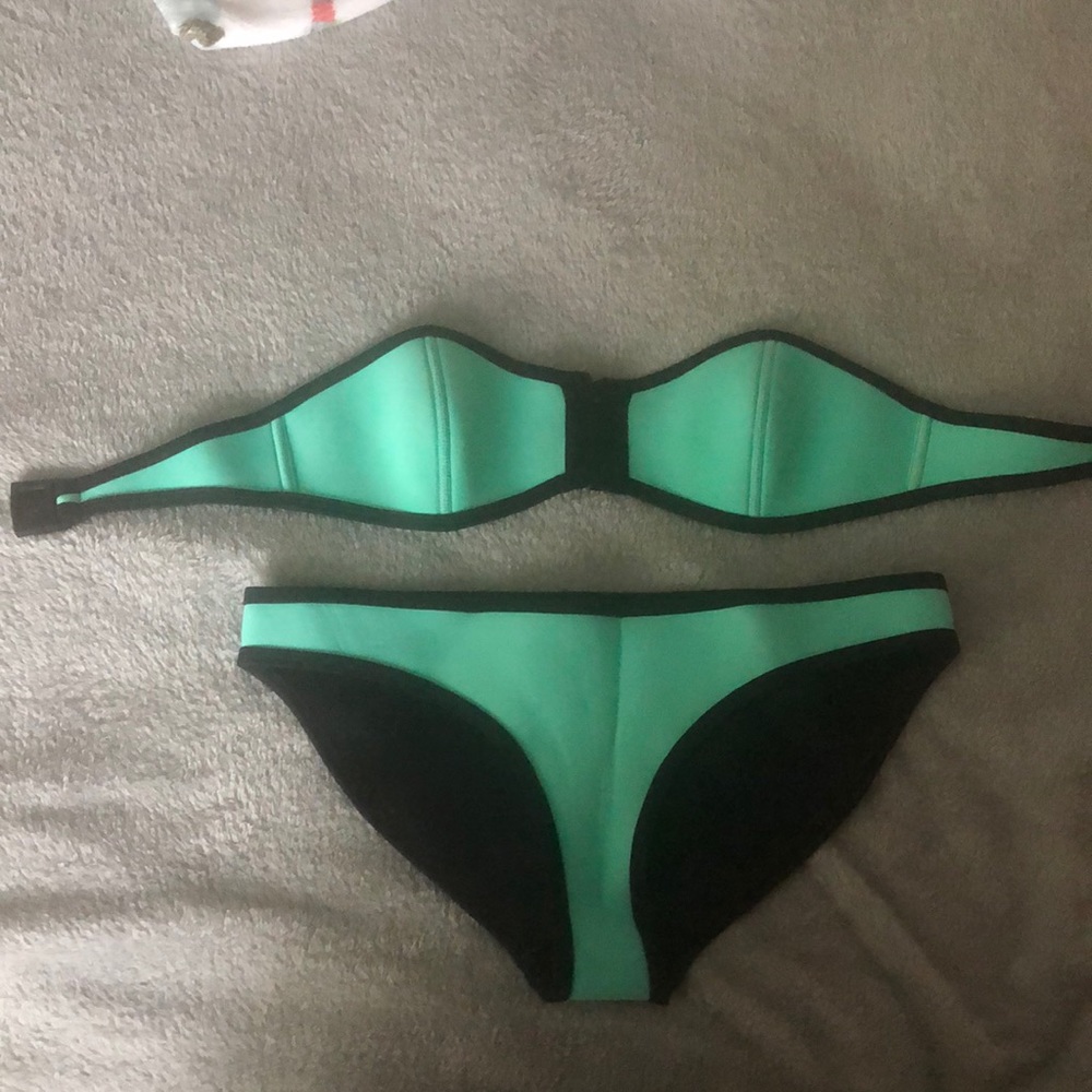 Teal Authentic Triangl Bikini Set